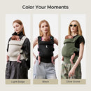 Bc Babycare CocoonGo Baby Carrier – CloudTouch Soft & Ergonomic Baby Carrier for 7–44 lbs | Easy to Wear, Adjustable Fit, Travel-Ready, Machine Washable (Black) by TinyTreasures Baby Boutique