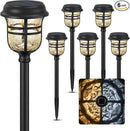 XMCOSY+ Solar Pathway Lights Outdoor, High Lumens LED Garden Lights with 2 Lighting Modes, Solar Powered Light, IP65 Waterproof Auto ON/Off for Yard Walkway Driveway Decor (Warm & Cool White) by GreenHaven Gardens