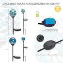 VCUTEKA Solar Lights Outdoor Decorative, Mosaic Solar Garden Light Waterpoof LED Pathway Stake Light for Landscape Lawn Patio Yard Decoration, 2 Pack by CozyNest Decor