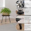SUEH DESIGN Plant Stand Indoor, Metal Plant Stand Round Plant Table Heavy Duty Plant Stool Flower Pots for Indoor Outdoor Home Decor, 2 Pack Short & Tall by GreenHaven Gardens