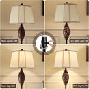Luvkczc Vintage Floor Lamp - Brown Carved Resin with Hollow Light Design, Rustic Standing Lamp for Living Room, Bedroom, Study(Bulb Included) by CozyNest Decor