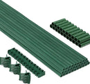 MAXPACE 93pcs Garden Stakes Kit: Includes 30 Sets of Fiberglass Plant Sticks Supports & Accessories for DIY 4ft, 5ft, 6ft, 7ft Stakes for Tomato, Vegetables, Indoor & Outdoor Gardening Supplies by GreenHaven Gardens