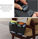 Bedside Caddy, Bed Organizer with 11 Pockets and Power Strip Holder,Versatile Bedside Storage Caddy for Home,Dorm,Bunk,Hospital,Crib Bed (Black) by CozyNest Decor
