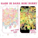 140Pcs Mini Resin Luminous Bunnies Glow in Dark Resin Rabbit Figures for Fairy Garden Luminous Mini Portrait Fairy Garden DIY Christmas Party Ornament Accessories Charms Party Favors by GreenHaven Gardens