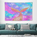 HZOHNAGO Mermaid Scales Tapestry Colorful Shiny Scales Mermaid Tail Pattern Printed Wall Tapestry Wall Hanging for Bedroom Living Room Dorm 60" W x 40" H by CozyNest Decor