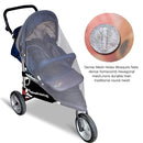 Mosquito Net for Stroller - Grey Sun Shade Protection Infant Stroller Mosquito Net and Car Seat - 2Pack Portable Bug Netting (Grey) by TinyTreasures Baby Boutique