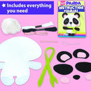 KRAFUN Panda Animal Sewing Kit for Kids Beginner My First Art & Craft, Includes Panda Doll Stuffed Animal, Instructions & Plush Felt Materials for Embroidery, Age 7 8 9 10 11 12 by TinyTreasures Baby Boutique