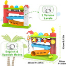 Toddler Musical Toys for 1+ Years Old Boy,Motor Skills Developmental Baby Toy 12-18 Months,Bilingual Toddler Learning Ball Drop Toy， Birthday Gift Toys for 1 2 Year Old Boys & Girls(Green) by TinyTreasures Baby Boutique