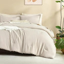 Litanika Comforters Tannish Grey Twin Size, 2 Pieces Lightweight Solid Bedding Set & Collections, All Season Fluffy Bed Set (66x90In Comforter & 1 Pillowcase) by CozyNest Decor