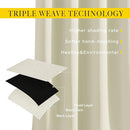 NICETOWN Room Darkening Beige Curtains 102 inches Long 2 Panels Burg, Grommet Thermal Curtains Light Blinds Room Darkening Window Treatments for Bedroom, 2 Panels, W52 x L102 by TinyTreasures Baby Boutique