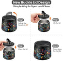 14oz Insulated Vacuum Food Jar with Buckle Lid,Soup Thermo for Hot Food Kids,Wide Mouth Leakproof Stainless Steel Lunch Container with Spoon-Black Game by TinyTreasures Baby Boutique