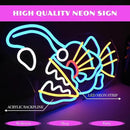 Fishing Neon Sign Dimmable Blue Fish Neon Signs for Wall Decor LED USB Powered Neon Light Sign for Fishing Gear Store Yacht Bedroom Scared Restaurant Man Cave Decoration Birthday Gifts by GreenHaven Gardens