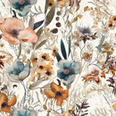 Boho Flowers Brown Leaf Plants Botanical Peel and Stick Wallpaper Self Adhesive Removable Easy Peel Off Stick on Wall Paper for Bedroom Cabinet Renter Friendly by GreenHaven Gardens