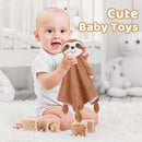 Pro Goleem Sloth Security Blanket Soft Loveys for Babies for Boys and Girls Newborn Lovie Infant Blankie Sloth Baby Stuff Baby Snuggle Toy Stuffed Animal Baby Gifts 14 Inch by TinyTreasures Baby Boutique
