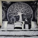 FORATER Tree of Life Tapestry Wall Hanging, Sun and Moon Aesthetic Wall Tapestry Black and White Tapestries Home Decor for Living Room Bedroom(61 x 82 Inch, Black and White) by CozyNest Decor