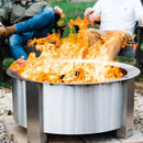Breeo Smokeless Fire Pit (X Series 30, Stainless Steel) | 34.5 inch Smokeless Firepit for Outside | 94 Pounds | Ideal for Families Compatible with Wide Range of Breeo Accessories by GreenHaven Gardens