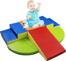 6-Piece Baby Soft Foam Climbing Blocks Set, PU Leather Non Slip Foam Play Gym Climbing Structures for Toddlers 3, Indoor Climb and Crawl Activity Play Set by TinyTreasures Baby Boutique