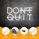 Don't Quit LED Neon Sign for Wall Decor, DO IT Neon Lights Party Decorations, USB Powered Switch Lighting Adjustable for Office, Gym, Man Cave, Gamer Room Decor by CozyNest Decor