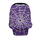 Binienty Halloween Spider Web and Bat Baby Car Seat Canopy Cover Halloween Decoration Nursing Cover for Breastfeeding Carseat Covers for Boy Girls by TinyTreasures Baby Boutique