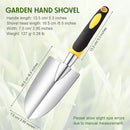 2 Pcs Garden Trowel Hand Shovel Tool Soil Scoop with Soft Rubberized Non Slip Handle Aluminum Alloy Potting Shovel for Digging Planting (Yellow, Green) by GreenHaven Gardens