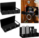 3 Pack Magnet Garage Organizer Magnetic Spice Rack for Refrigerator 20 lb Capacity Shelf Hanging Heavy Duty Magnetic Fridge Side for Organize Garage Tools(Black) by CozyNest Decor