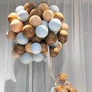 130pcs Tan Balloons Different Sizes 18" 12" 10" 5" Light Brown Latex Balloon Garland Arch Kit for Birthday Baby Shower Graduation Wedding Gender Reveal Anniversary Party Decorations by CozyNest Decor