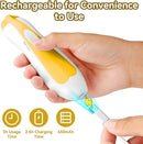 Baby Nail Trimmer Electric, 6 in 1 Rechargeable Baby Nail Clippers Manicure Set Grooming Kit for Toddler Infant or Adults (Yellow) by TinyTreasures Baby Boutique
