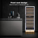 Tylza 24 Inch Wine Fridge Dual Zone, 180 Bottle Wine Cooler Refrigerator With Stainless Steel and Professional Compressor, Fast Cooling Low Noise and No Fog Built-in or Freestanding by CozyNest Decor