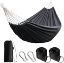 ANYOO Cotton Hammock Portable Camping Hammocks for Hanging Sturdy Garden Comfortable Fabric Hammock with Tree Straps Up to 660lbs with Travel Bag for Camping Outdoor/Indoor Patio Backyard by GreenHaven Gardens