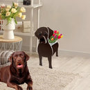 Chocolate Labrador Dog Planter Plant Pots,Cute Garden Dog Flower Planter,Dog Planters Birthday Gifts for Women,Office,Indoor/Outdoor Decor(9.45 * 6.38 * 13.39in) by GreenHaven Gardens