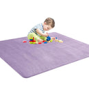 BALAPET Thick Memory Foam 71x59 Play Mat for Playpen, Super Soft Velvet Portable Baby Playpen Mat for Kids Toddler Crawling and Play, Non-Slip Bottom Playmat, Purple by TinyTreasures Baby Boutique