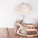 Baby Outdoor Parasols, Baby Stroller Parasol Umbrella with Adjustable Clamp, Toddler Umbrella for Trolley Wheelchair Beach Chair, Outdoor Activities (Beige) by TinyTreasures Baby Boutique