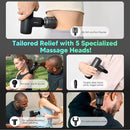 arboleaf Mini Thermacool Massage Gun, Heat and Cool Muscle Massager for Back Pain Relief, Hot Cold Percussion Massage, Heated Travel Massager Handheld Quiet, Gifts for Him Her by CozyNest Decor