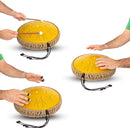 The Balmy Drum - 11 Note 10 Inch Steel Tongue Drum, Steel Drum Instrument, Drums For Children and Adults, Balmy Drum Set for Kids with Music Book, Handpan, Mallet and Carry Bag (Gold) by TinyTreasures Baby Boutique