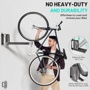 3-Pack Swivel Bike Rack Wall Mount, Bike Hangers for Garage, Space-Saving Vertical Bike Holder, Holds up to 77 lbs, Bicycle Wall Hanger Storage, No Heavy Lifting Required Indoor Hanging Bike Rack by GreenHaven Gardens