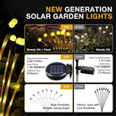 Solar Garden Lights, Upgraded Solar Lights Outdoor Waterproof, 4-Pack Solar Swaying Light-Sway by Wind, 32 LED Firefly Lights Solar Outdoor for Yard Patio Pathway Decoration (Warm White) by GreenHaven Gardens