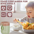 3 Pcs Insulated Food Container for Kids 15.2 oz Portable Stainless Steel Vacuum Insulated Kids Food Jar Leakproof Wide Mouth Soup Containers with Lids and Folding Spoon for Adults Kids by TinyTreasures Baby Boutique