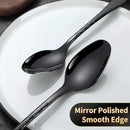 Hammered Black Silverware Set,20 Piece Modern Flatware Set Service for 4,Mirror Polished Stainless Steel Cutlery Set Utensil Set Tableware Set,Kitchen Knives Forks Spoons Set,Dishwasher Safe by CozyNest Decor