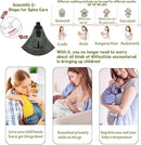 Baby Sling Carrier Adjustable Baby Sling 2025 Upgraded Toddler Sling Comfortable Baby Wrap Carriers Ergonomic-Designed, Travel Friendly Carrying 10-45 Lbs(Green Leopard) by TinyTreasures Baby Boutique