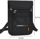 Neck Wallet Lightweight RFID Blocking Waterproof Travel Pouch for Women Men by TinyTreasures Baby Boutique