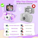 Upgrade Unicorn Kids Camera for Girls, Christmas Birthday Gift for Boys, 1080P HD Selfie Digital Video Camera for Toddlers, Cute Portable Little Girls Boys Gifts Toys for 3 4 5 6 Years Old by TinyTreasures Baby Boutique