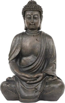 Alpine Corporation 15" Tall Indoor/Outdoor Meditating Buddha Statuary Décor by GreenHaven Gardens