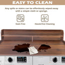 Royxen Laundry Countertop with 2-Tier Shelf Universal Fit, Washer and Dryer Countertop with Storage Space, Shelf Height 11.5 Inches, Walnut Color by CozyNest Decor