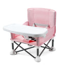 PandaEar Portable Baby Seat Travel| Compact Fold with Straps for Indoor/Outdoor Use| Great for Camping, Beach, Lawn |Toddlers, Kids, Boys, Girls (Pink) by TinyTreasures Baby Boutique