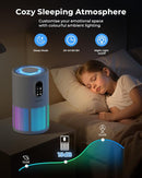 Air Purifiers for Home Large Room up to 1650 ft², WESTHEY H13 True HEPA Air Purifier for Bedroom with Night Light, Air Quality Monitor, Fragrance Sponge, Air Cleaner for Wildfire Smoke Dander Dust by TinyTreasures Baby Boutique
