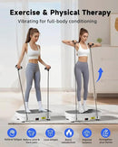 Vibration Plate Exercise Machine, Full Body Shaker Workout Vibration Plate for Lymphatic Drainage Weight Loss, Waver Vibrating Fitness Platform with Resistance Bands, Low Noise Home Fitness for Adults by CozyNest Decor