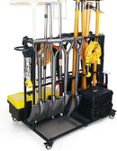 Garden Tool Organizer - Heavy Duty Garage Storage and Organization with Wheels - Large Garden Tool Storage Holder for Lawn Yard Patio Shed,Garage Shovel Rack by GreenHaven Gardens