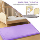 Play Mat for Babies Toddlers,1.3" Thick Elasti-Foam Anti-Fall Cushion Mat for Kids Room,28×72 Bedroom Bedside Rugs,Water-Repellent Soft Coral Velvet(Lavender) by TinyTreasures Baby Boutique