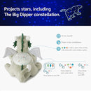 Cloud B Twilight Buddies Dragon Plush Night Light | Star and Constellation Projector in 3 Colours | Auto Shut-Off | from Birth by TinyTreasures Baby Boutique