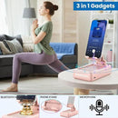 JTEMAN Portable Wireless Bluetooth Speakers with Phone Stand,Gifts for Women and Men,Birthday Christmas for Women Men,Kitchen Gadgets for Men,Compatible for iPhone/Samsung/Mini iPad - Pink by GreenHaven Gardens